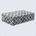 This elegant bone inlay box is a striking example of traditional craftsmanship blended with contemporary design.