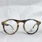 Handcrafted horn eyeglass frame, lightweight, durable, stylish, comfortable fit, unique natural texture, perfect for daily wear, fashion, and prescription lenses.( in color)