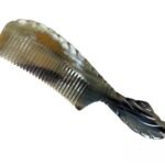 Ox Horn Comb Handmade Anti Static Natural Fine Horn Comb With smooth Handle