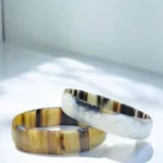 Handcrafted Natural Buffalo Horn Bangle Bracelets