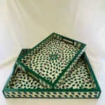 Jodha Regal Tray In Bone Inlay