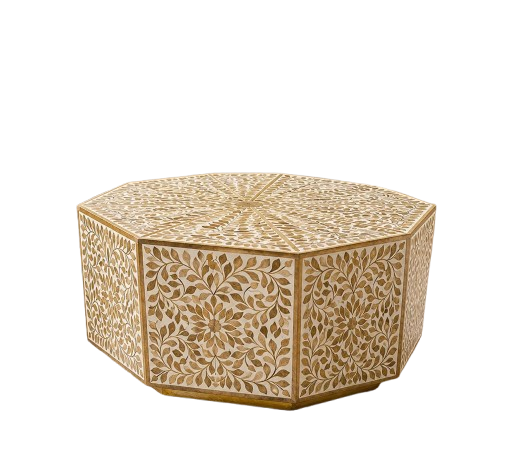 BONE_IN_LAY_99-removebg-preview Floral Elegance Bone Inlay Octagonal Coffee Table - Image 1
