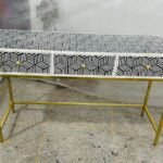 Bone inlay console table with 3 drawers  Bone inlay furniture Bone inlay