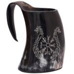 Engraved Viking Horn Mug