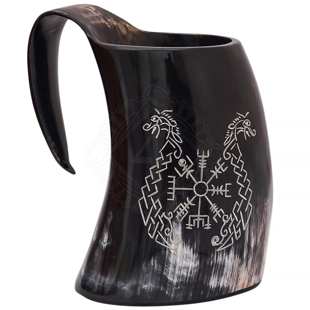 LB-60620-3.3996548675.1755977059 Engraved Viking Horn Mug - Image 1
