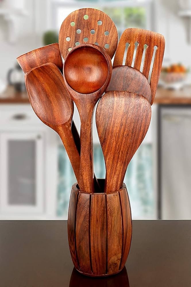SPOON 4 Handmade Wooden - Image 1