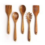 Buy KITEISCAT Acacia Wooden Spoons for Cooking