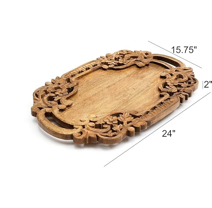 TRAY 2 WOODEN TRAY - Image 1