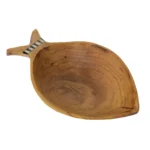 Fish Design Nested Olive Wood Bowls