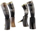 Premium Celtic Engraved Horn Mug Collection - Image 2