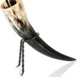 Name: Premium Viking Buffalo Horn Drinking Mug with Iron Stand