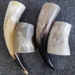 Handcrafted Buffalo Horn Tumbler Set