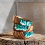 Wooden Dip Bowl, Resin and WoodWooden Dip Bowl, Resin and Wood