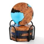 resin wooden coaster