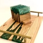 The Emerald River Serving Tray & Coaster Set