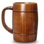 wooden beer mug