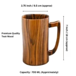 wooden beer mug