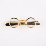Handmade Round Horn Glasses: Vintage Style Frames