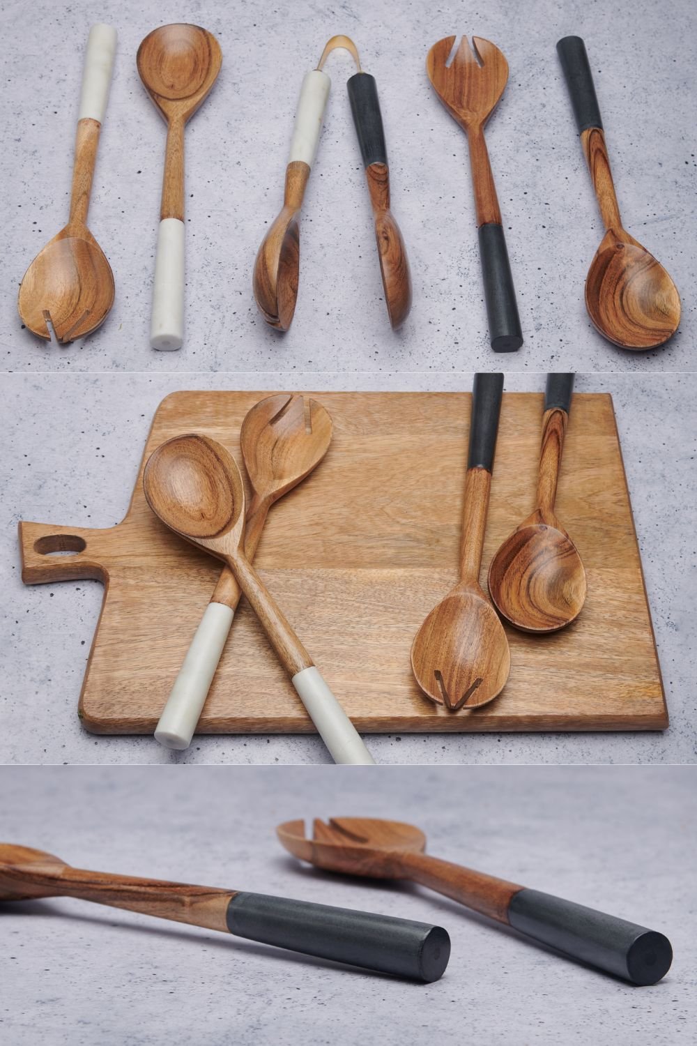 r w 6 resin and Wooden Spoon Set - Image 1
