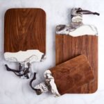 resin and wooden chooping boards