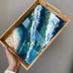 resin wooden tray