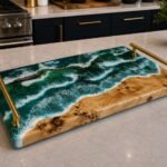 resin wooden tray
